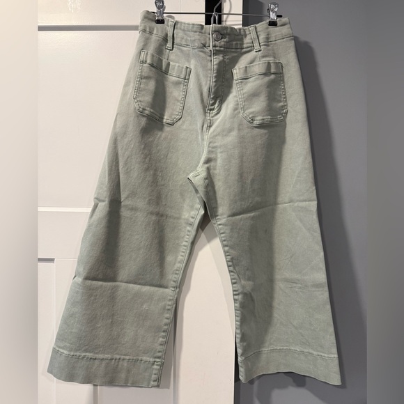 LC Lauren Conrad Pants - LC Lauren Conrad Sage Green Capri Stretch Trousers Ladies Sz 12 Petite